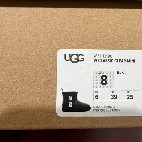 Ugg, Women, Classic Clear Mini, 1113190, Black - Picture 2 of 14